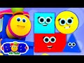 Build with Shapes | Learn Shapes | Kindergarten Nursery Rhymes & Kids Songs | Bob The Train
