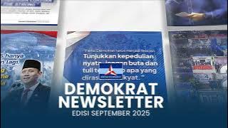 Demokrat Newsletter edisi September 2025 - Bakomstra DPP Herzaky - Bakosmtrakabbekasi Romi -