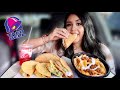 TACO BELL MUKBANG!!! (New Bacon Club Chalupa, Nacho Fries Bellgrande, Crunchy Taco Supreme)