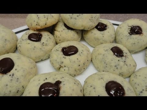 Chocolate-Filled Poppy Seed Cookies