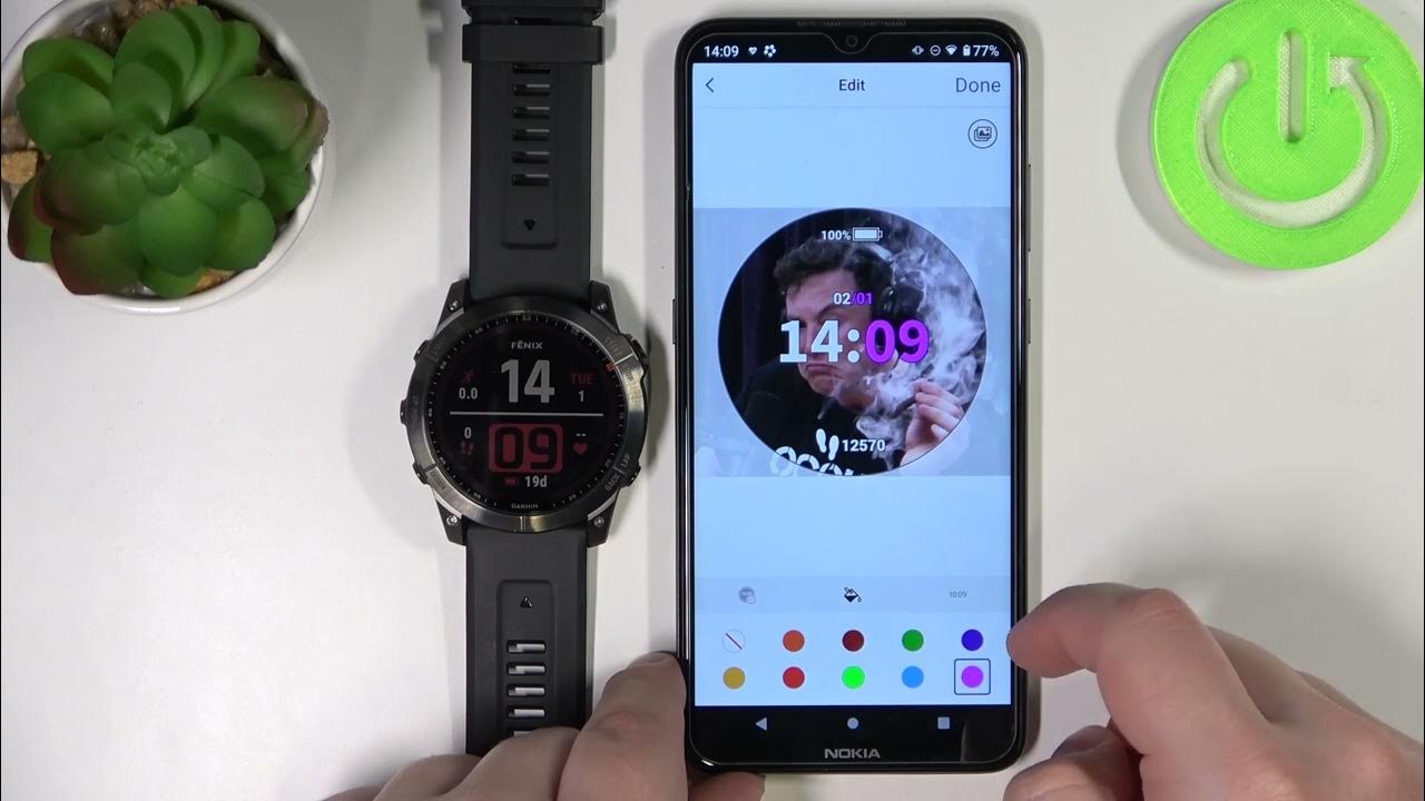 How to Set Up Watch Face in Garmin Fenix 7x Custom Image Watch Face