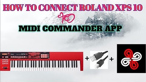 How to connect Roland XPS 10 to midi commander app in #telugu #mainstage #short #midi #commander