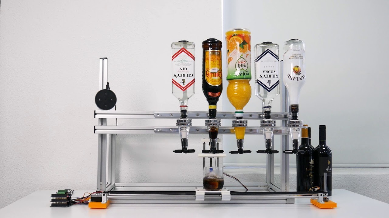 The Inebriator - Arduino Cocktail Machine - Dispensing Signature Cocktail 