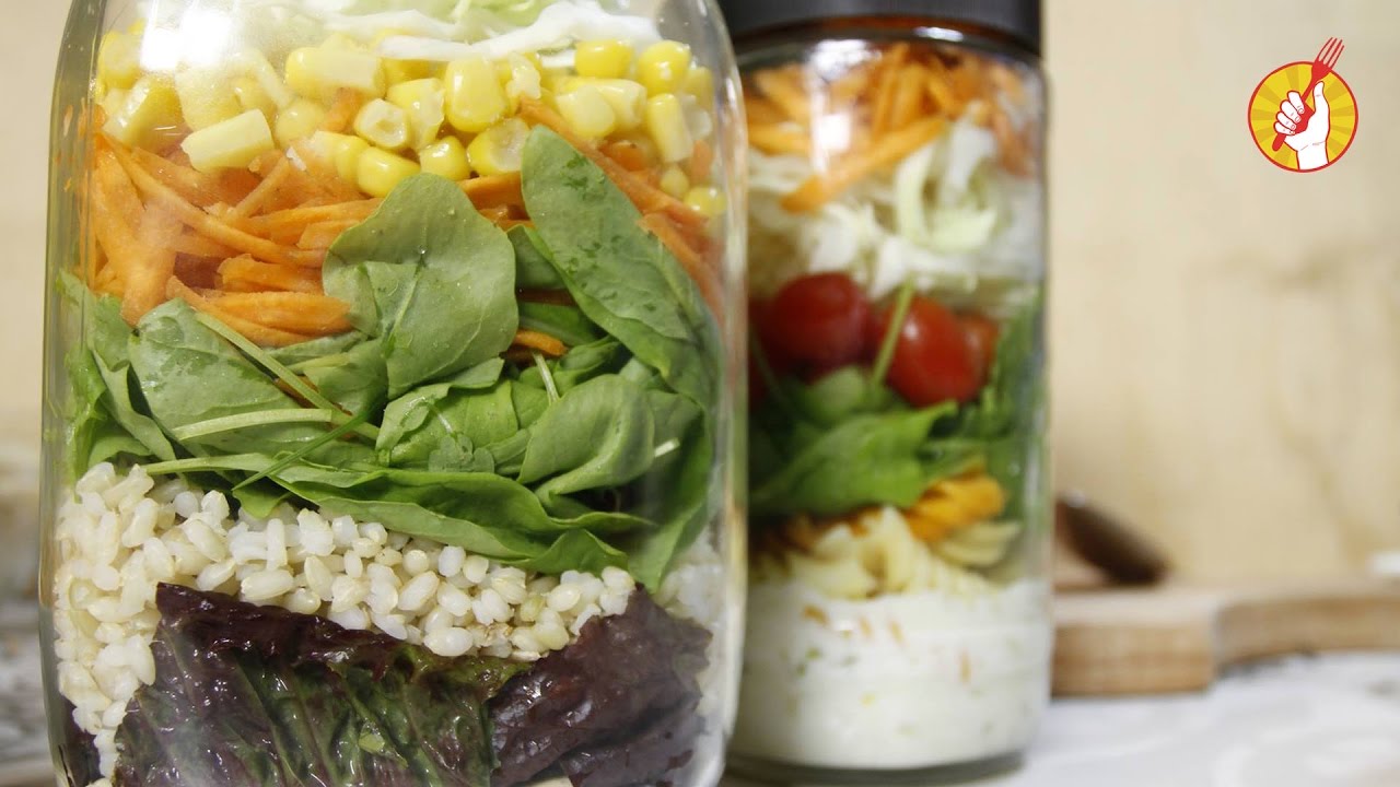 Cómo Hacer ENSALADAS EN FRASCO FT. Capitán Intriga | Receta Fácil | Tenedor Libre