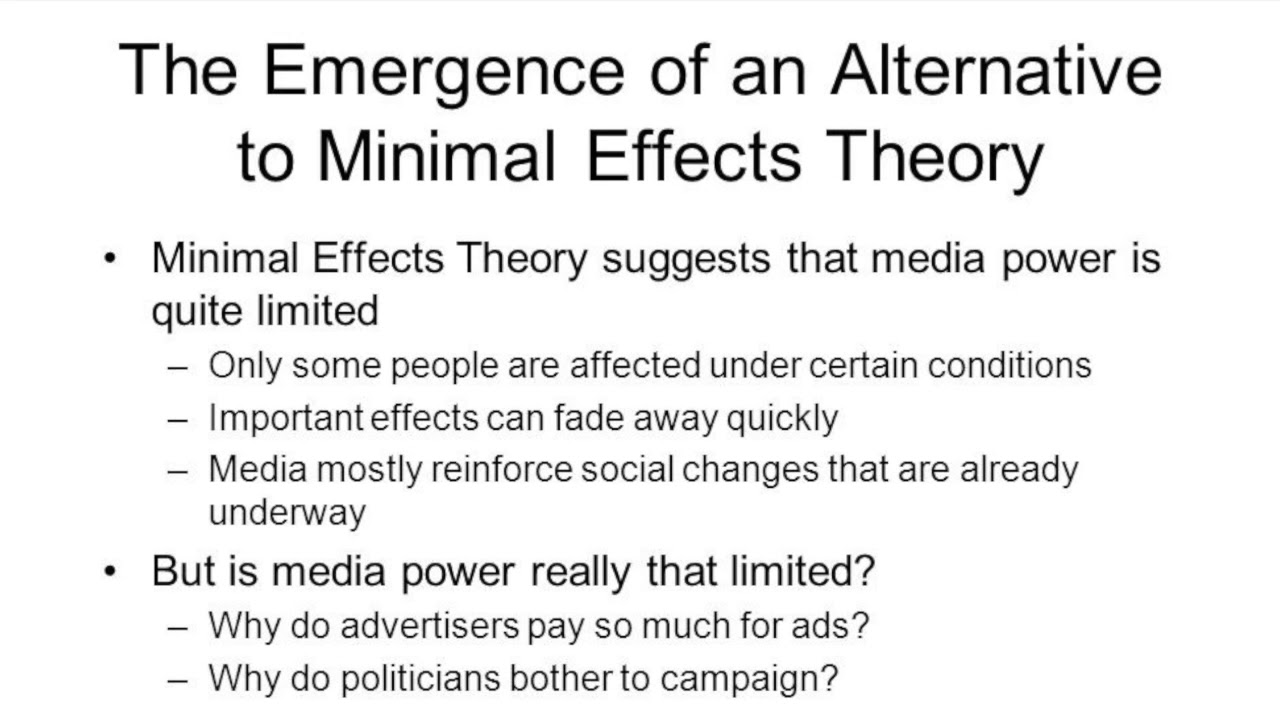 minimal effects thesis