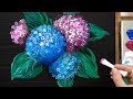 Easy Hydrangea Acrylic Painting Technique You Must Try
