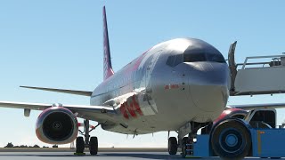 Flying from Lanzarote to Tenerife in the PMDG 737-800 in Microsoft Flight Simulator