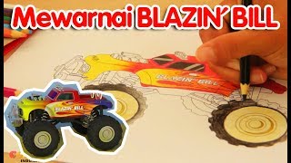 Mewarnai Blazing Bill si Monster Truck | Coilbook Indonesia