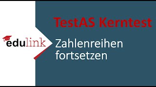 TestAS Zahlenreihen fortsetzen - edulink (Vorbereitungsbücher)