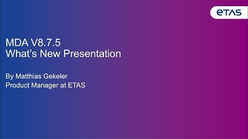 MDA V8.7.5 새로운 기능