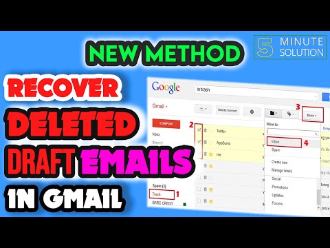 Video: Puteți recupera schițele șterse în Gmail?