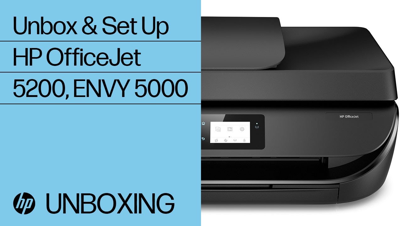 and Setting Up the HP OfficeJet and ENVY 5000 Series | HP -