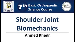 Shoulder Joint Biomechanics