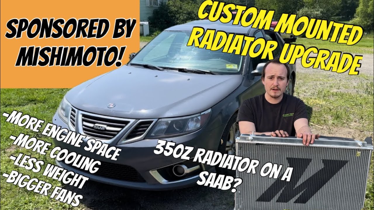 Saab 9-3 2.8T Gets a Mishimoto 350Z Radiator Retrofit | Full Install & Unboxing (Sponsored)