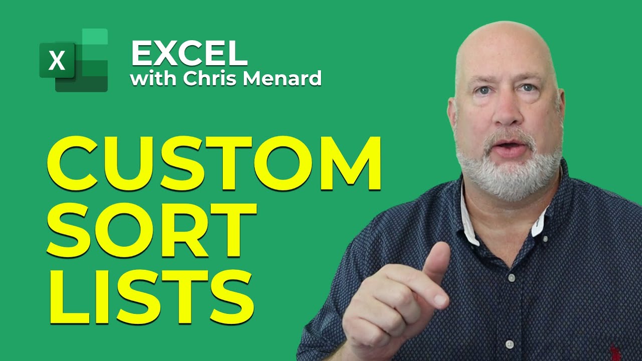 Excel – Create a custom list to sort data – Fiscal Months / Products