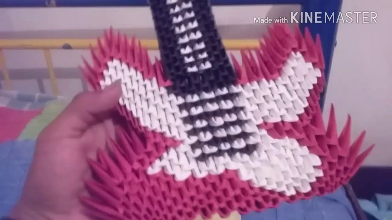 Guitarra Eléctrica origami 3D YouTube