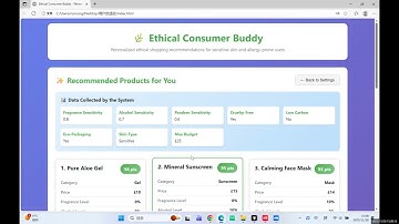 Ethical Consumer Buddy – Personalised Shopping Assistant Demo (XJCO3771 Coursework)