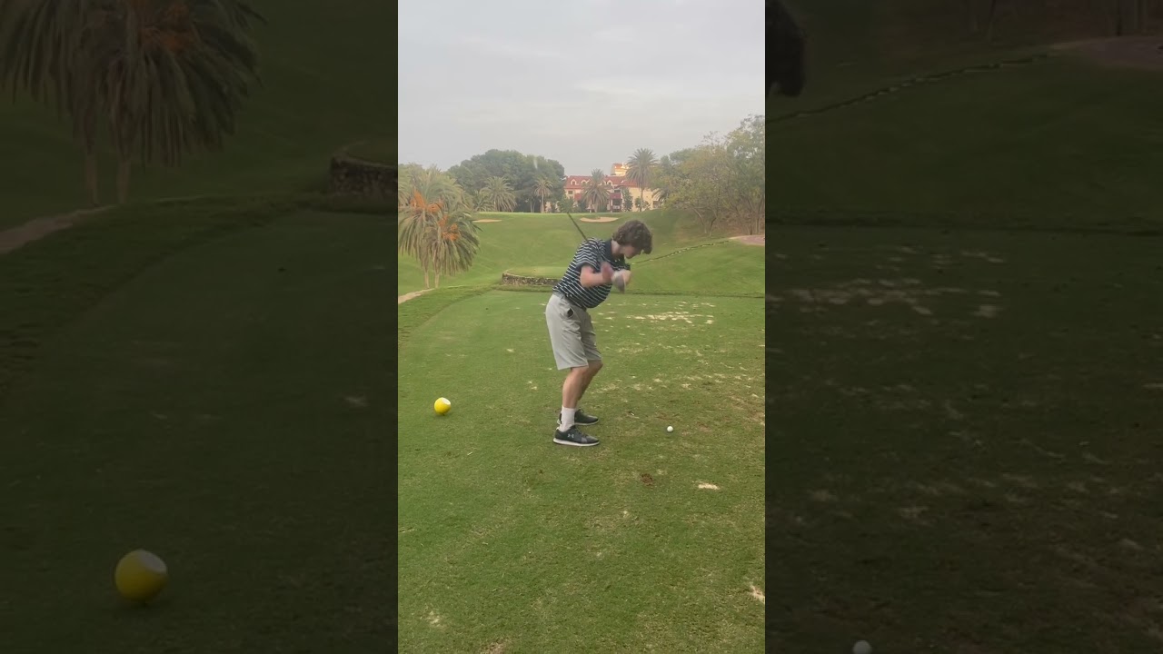 Titleist MB 7-Iron Tee Shot 13th Hole Torrequebrada Golf Club