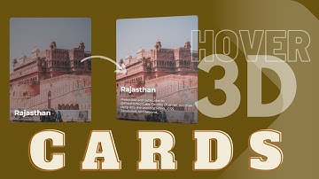 Create Stunning 3D Hover Cards | Easy Tutorial for Awesome UI Effects | Under 5 minutes