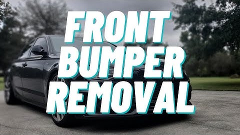 C7 Audi voorbumper verwijderen | C7 A6/A7/S6/S7/RS6/RS7