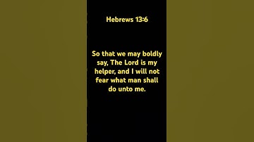 Thumbnail of Hebrews 13:6