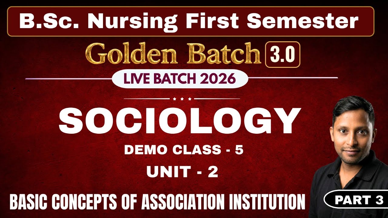5. Sociology Unit 2 basic concepts of society in sociology BSc Nursing ...