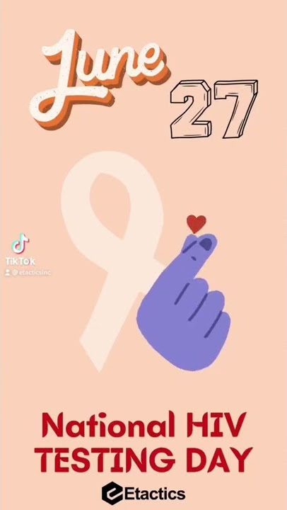 National HIV Testing Day #hiv #aids #hivtiktok #fyp #june27 #test #testing #hivtesting