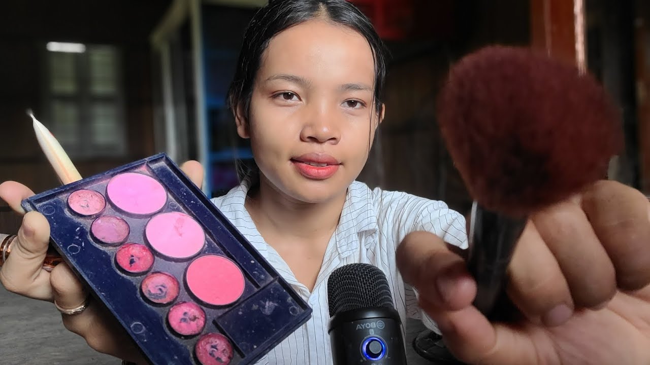 ASMR DOING YOUR MAKEUP ROLEPLAY ON CAMERA 📷 - YouTube