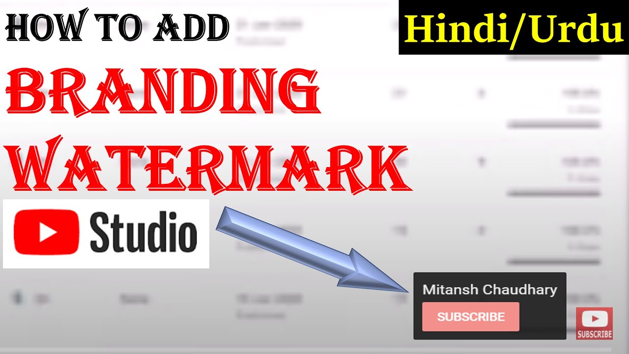 How to add Branding Watermark/Logo to videos in new YouTube Studio 2020 ...