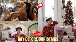 CHRISTMAS SHOPPING THE DAY BEFORE CHRISTMAS | Last minute shopping and wrapping