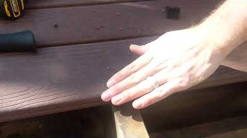 Composite Deck how to install no show screws.