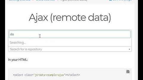 select2 Ajax Problem