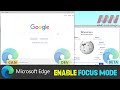 How to Enable Focus Mode in Microsoft Edge Chromium