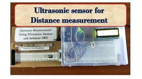 Distance measurement using Ultrasonic sensor | Arduino Project