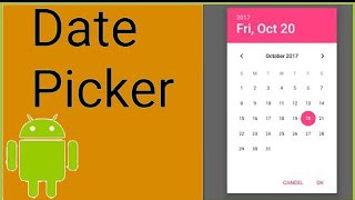 DatePickerDialog - Android Studio Tutorial - اردو / हिंदी