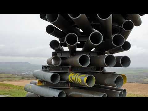 The singing ringing tree Burnley Lancashire. It's a load of crap but the views are ok