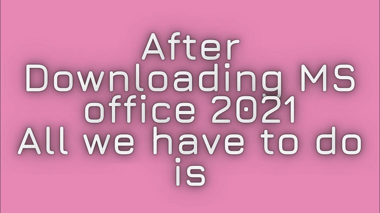 How to install MS Office 2016 Pro plus (2021) with activator product