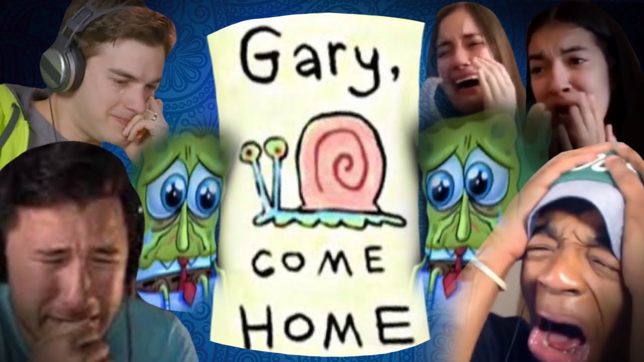 spongebob meme, spongebob memes, gary come home meme, adults react to gary ...