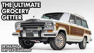 The FIRST SUV // Jeep Grand Wagoneer (SJ) Dry Ice Cleaning & Detailing