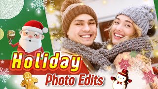 How to make Holiday Photo Collage| Tutorial | YouCam Perfect #Shorts screenshot 5