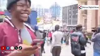 Jomo Kenyatta's look-alike storms Nairobi CBD protesting over fuel price hike