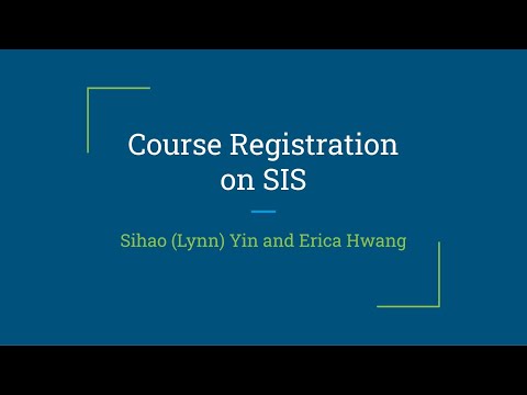 Course Registration on JHU SIS: Prototype Demonstration