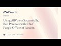 Using allvoices successfully best practices with chief people officer of acxiom