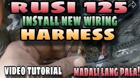 HOW TO INSTALL A NEW WIRING HARNESS OF RUSI 125//VIDEO TUTORIAL