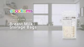 How to Store Breast Milk | Snookums Breast Milk Storage Bags