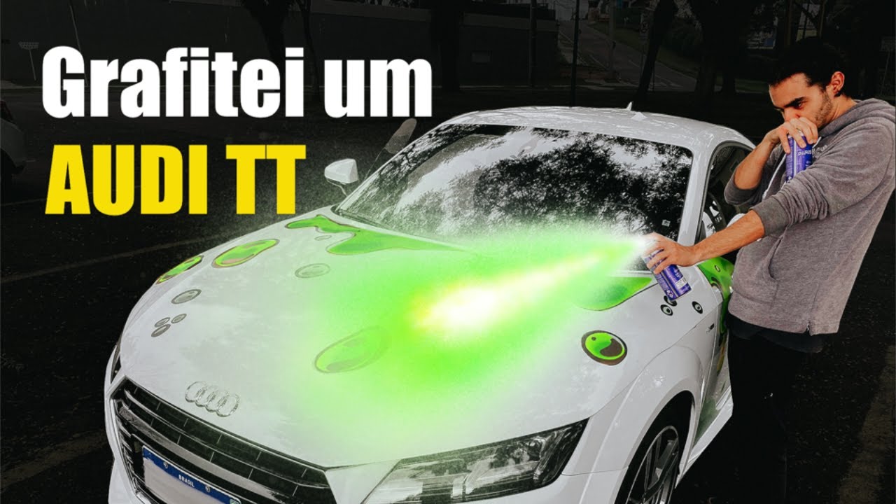 GRAFITEI UM CARRO DE UM YOUTUBER (AUDI TT todo pichado?)  - Customs Insanas - AudiTT ‹ Caio Custom ›