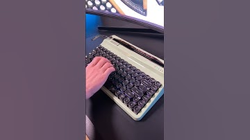 ⌨️ YUNZII QL75 Retro Typewriter Keyboard #shorts #yunzii