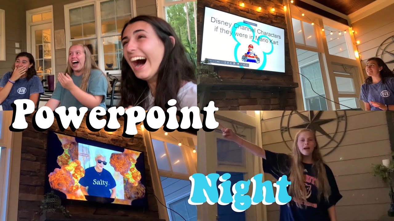 powerpoint presentation night with friends