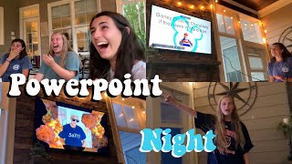 We had a Powerpoint Night (Tik Tok inspired)