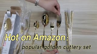 Flatware Set Makers Amazon Best Stainless Steel Gold That Doesn't Fade Forged Modern